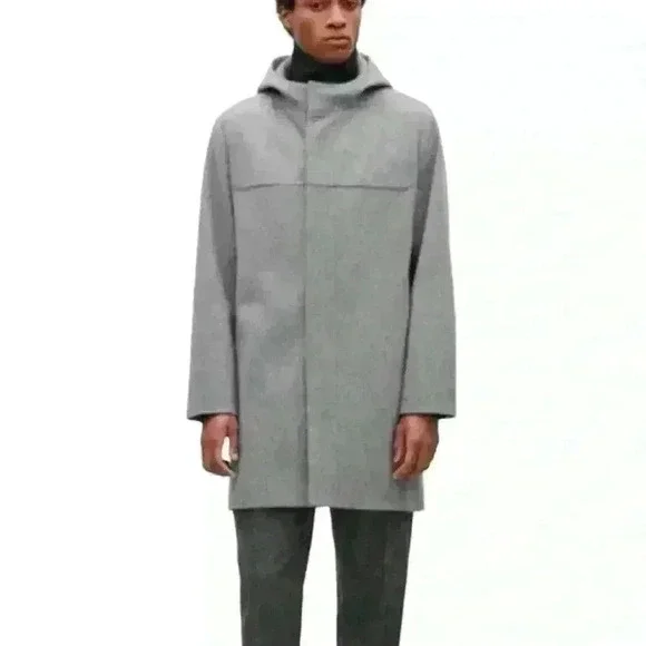 COS Men's Tailored Coat Grey Wool Size 36r - Picture 1 of 6
